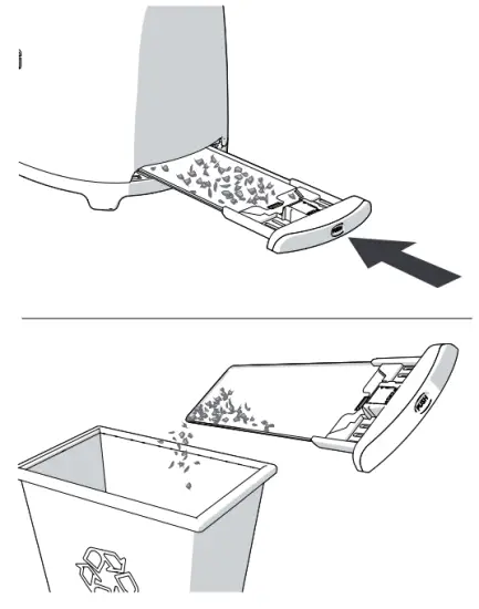 Cleaning the crumb tray