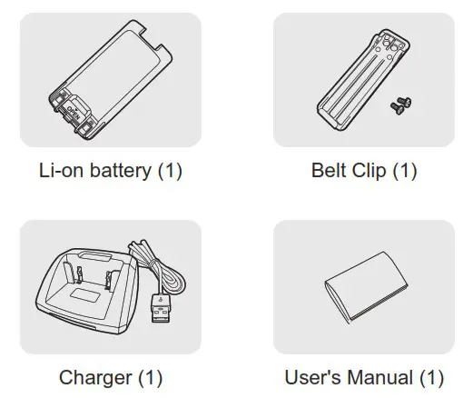 RETEVIS RT47V Handheld Rechargeable Waterproof Two-Way Radio - Supplied accessories