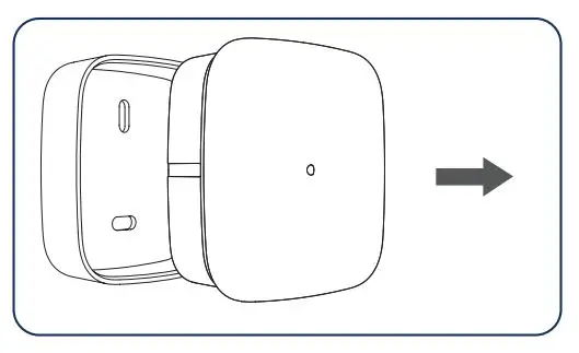EUROTRONIC 700087 Temperature and Humidity Sensor Z-Wave Plus - Open the device