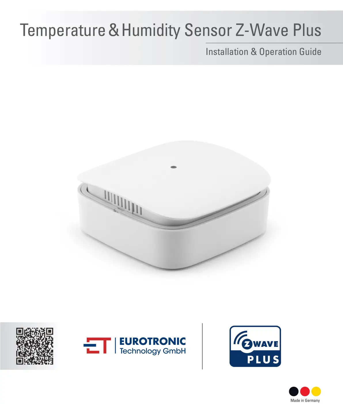 EUROTRONIC 700087 Temperature and Humidity Sensor Z-Wave Plus User Guide
