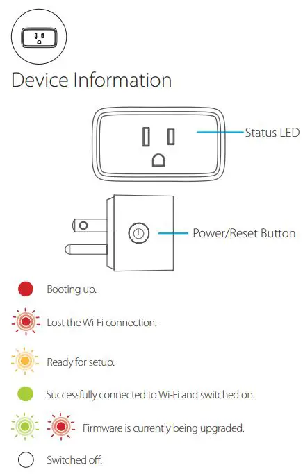 mydlink Mini Wi-Fi Smart Plug - Device Information