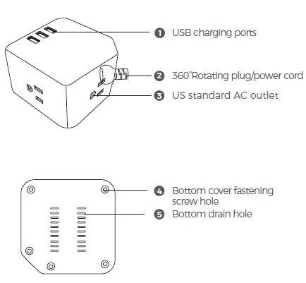 Zhenjiang Electronics B6-1 Power Strip Fig1
