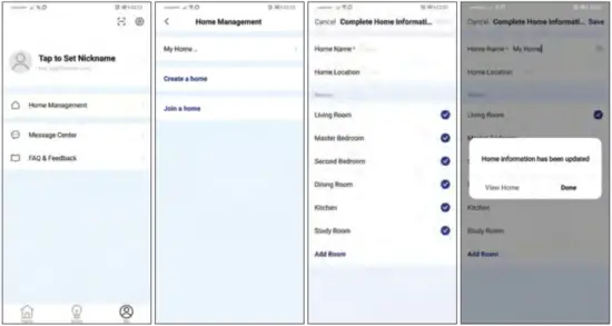 HOME MANAGEMENT CONFIGURATION