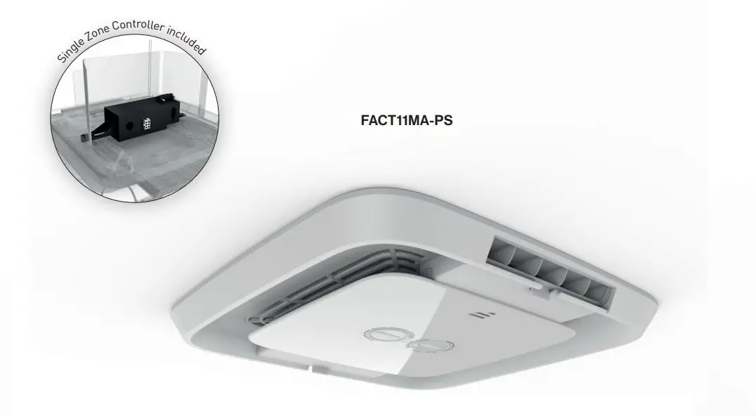 14.5K Rooftop Unit for Furrion Chill Air Conditioner System User Guide - Air Distribution Box with Manual Control for Furrion Chill Air Conditioner System