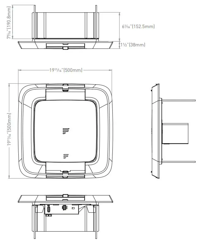 14.5K Rooftop Unit for Furrion Chill Air Conditioner System User Guide - Air Distribution Box with Manual Control for Furrion Chill Air Conditioner System - Air Distribution Box