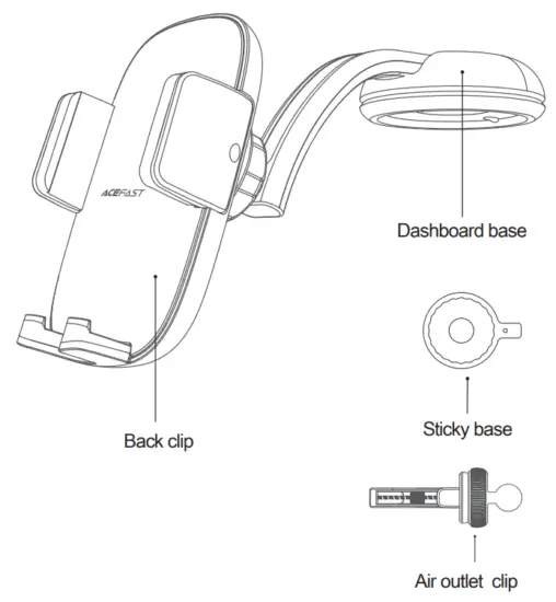 ACEFAST D5 Multi Function Car Holder