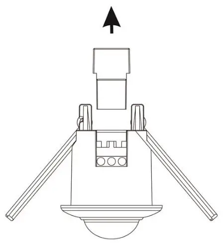 PEREL Pir Motion Detector Flush Mount - flush