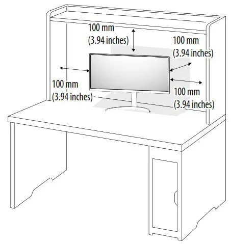 LG 32UP83A LED LCD MONITOR - Installing on a Tabl