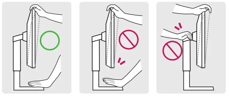 LG 35WN65C LED LCD MONITOR - Adjusting the Angle