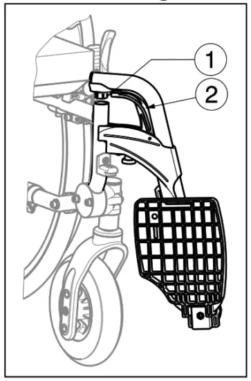 VERMEIREN V300 DL Electric Wheel Chairs - -footrests