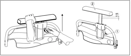 VERMEIREN V300 DL Electric Wheel Chairs - pad