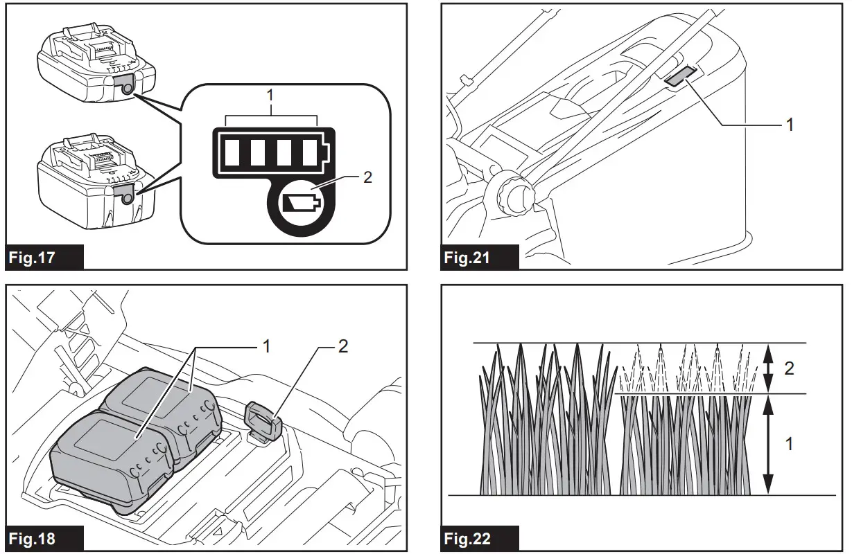 makita DLM382 Cordless Lawn Mower - fig6