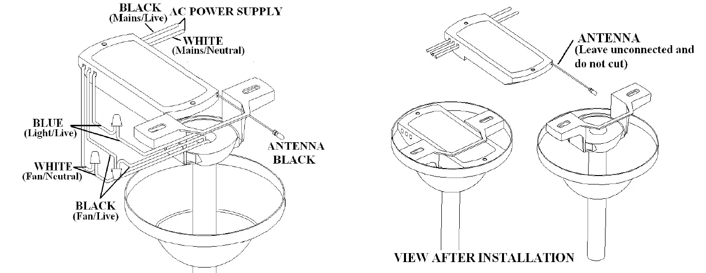 Chungear Industrial CE10901 CEILING FAN REMOTE CONTROLLER FIG 1
