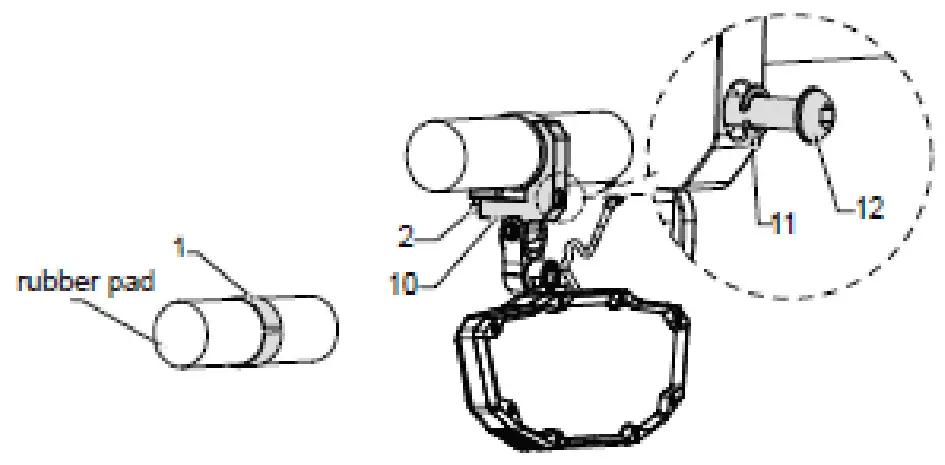 KEMIMOTO B0106 08901BK RGB LED Rear View Center Mirror with Bluetooth- fig1