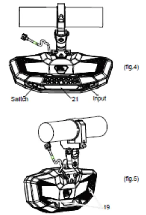 KEMIMOTO B0106 08901BK RGB LED Rear View Center Mirror with Bluetooth- fig8