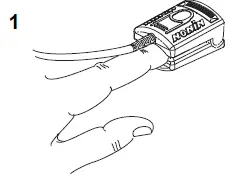 NONIN 8000AA Adult Articulated Finger Clip Pulse fig 2