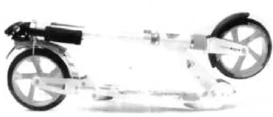 Sajan 18cm Zwart Autoped Scooter - fig 8