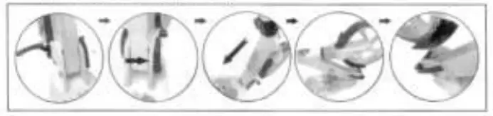 Sajan 18cm Zwart Autoped Scooter - fig