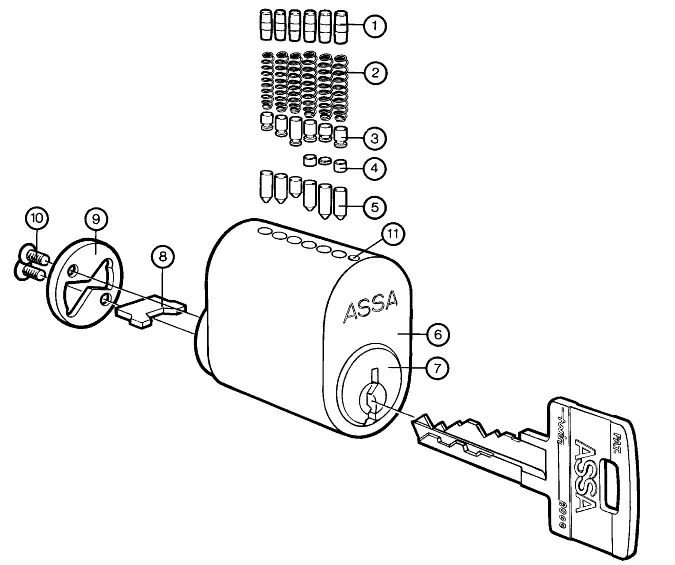 ASSA V-103-Twin-600-Classic-Mortise-Cylinder-fig-16