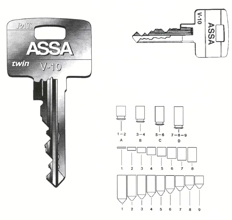 ASSA V-103-Twin-600-Classic-Mortise-Cylinder-fig-30
