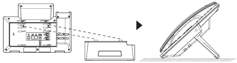 GRANDSTREAM GRP2636 Carrier-Grade HD IP Phone - Installing the phone