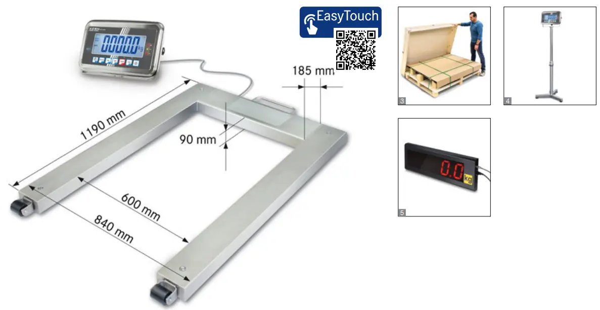UFN600K200IPM Pallet scale KERN UFN