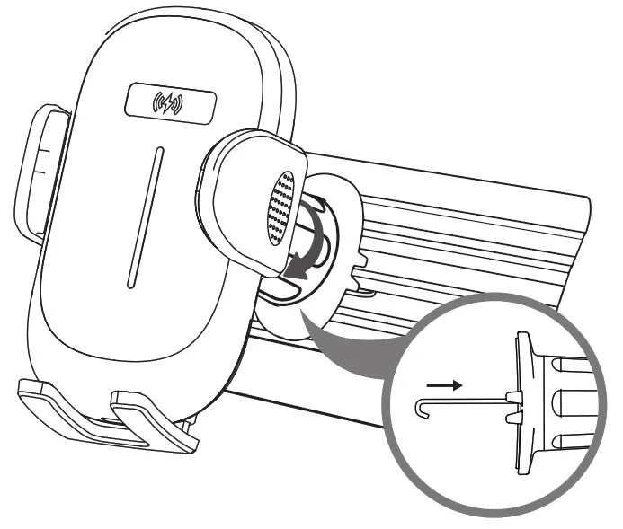 ICHECKEY W5 Automatic Alignment Coil Wireless Car Charger Mount - fig 2