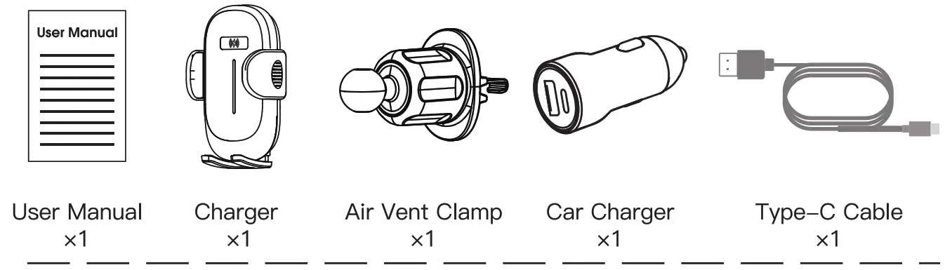 ICHECKEY W5 Automatic Alignment Coil Wireless Car Charger Mount - fig 5