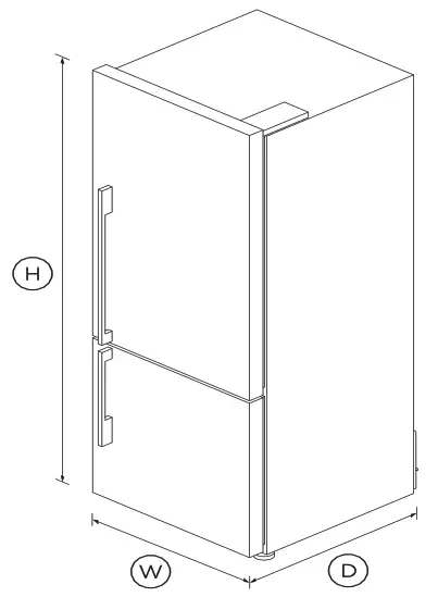 FISHER PAYKEL RF135BDRJX4 Freestanding Refrigerator - fig