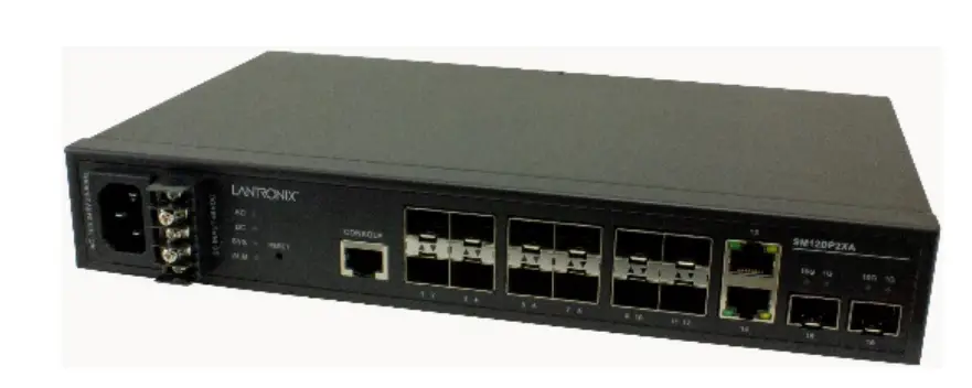 LANTRONIX SM12DP2XA Managed Gigabit Ethernet Fiber Switch product