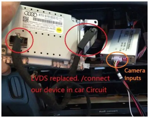 Aerpro APVAU12 Audi Camera Add On Interface - FITTING 1