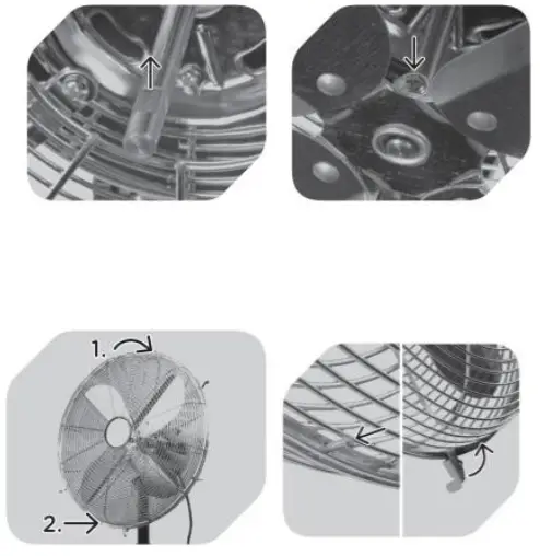 Goldair GCTP360 45cm Tripod Pedestal Fan - Assembly 2