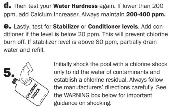 FIG 3 Preparing the Pool
