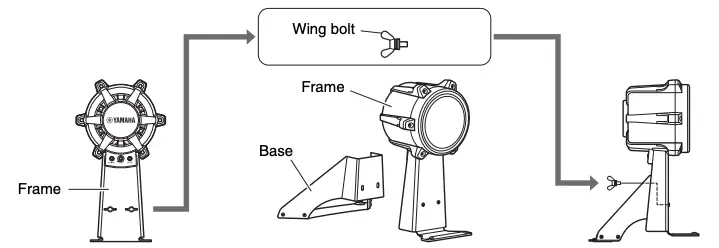 Assembling the kick pad