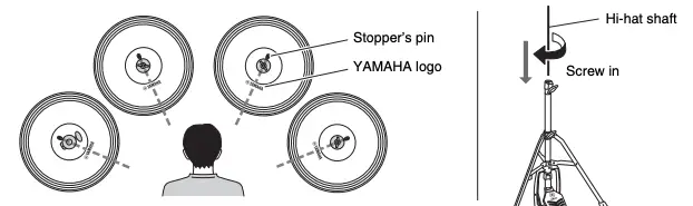 Setting up the drum trigger module