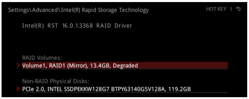 Rebuilding RAID Array