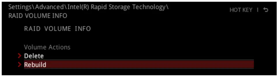 Rebuilding RAID Array