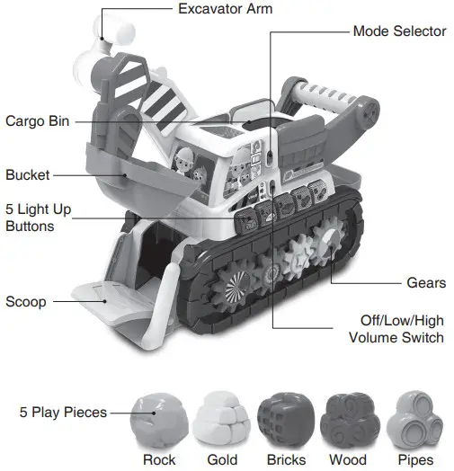 vtech Scoop and Play Excavator -INTRODUCTION