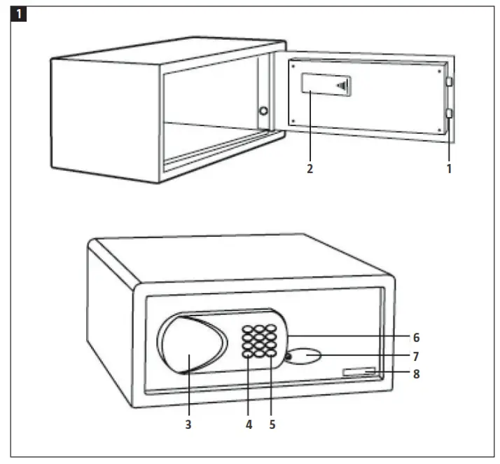 Hard Head 013991 Safety Deposit Box - fig