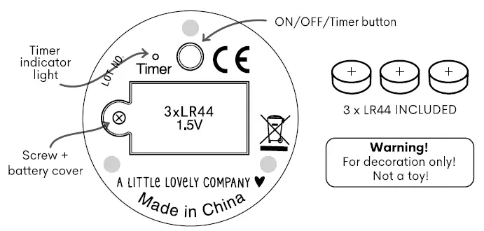 a LiTTLE LOVeLY Children's Room Lamp-1