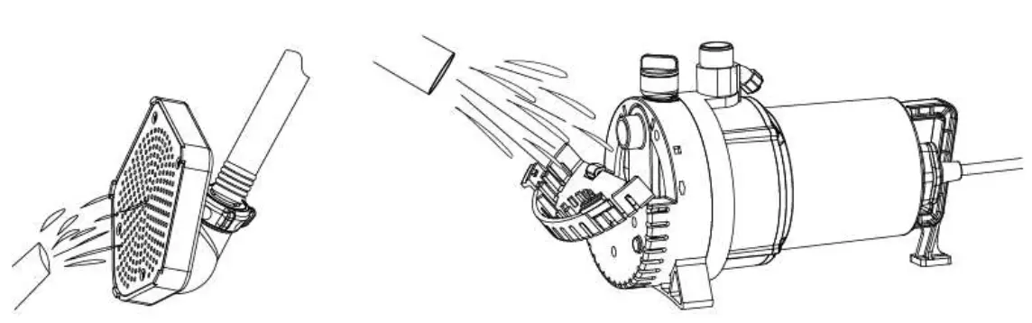 K2 PUMPS UTM02505K Harsh Duty 2 In 1 Utility Pump clogged with debris