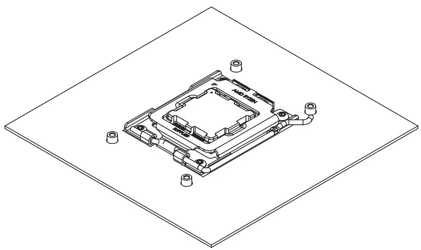 noctua NM-AM54MP78 Chromax.black Mounting Kit - fig
