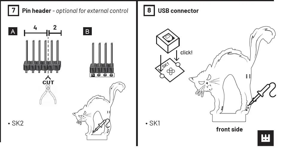 velleman-Creepy-Cat-XL-Soldering-Kit-6