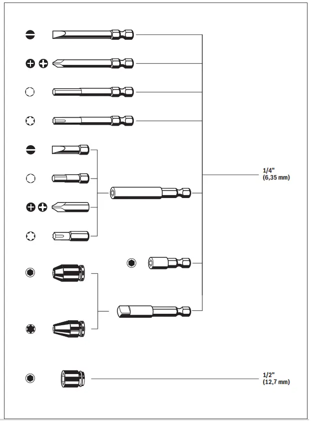 BOSCH 18V-200 GDR, GDX, GDS Professional Cordless Impact DrillWrench - Fig7