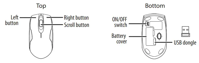 INSIGNIA NS-PK2KCB23B-C Wireless Keyboard and Mouse - Figure 2