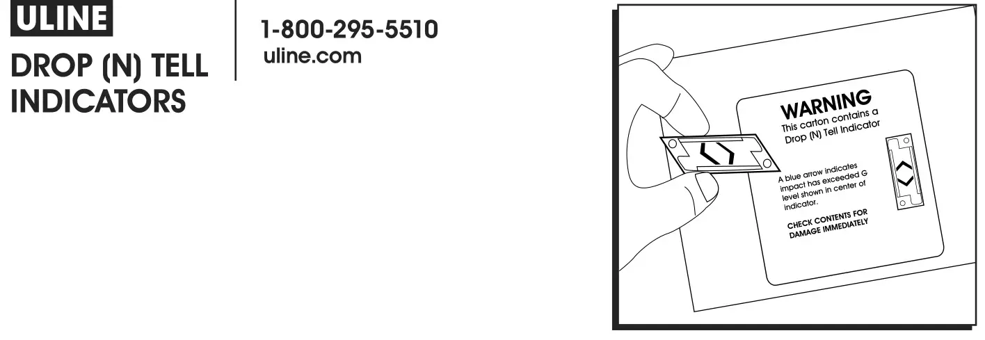 ULINE Drop (N) Tell Indicators Installation Guide