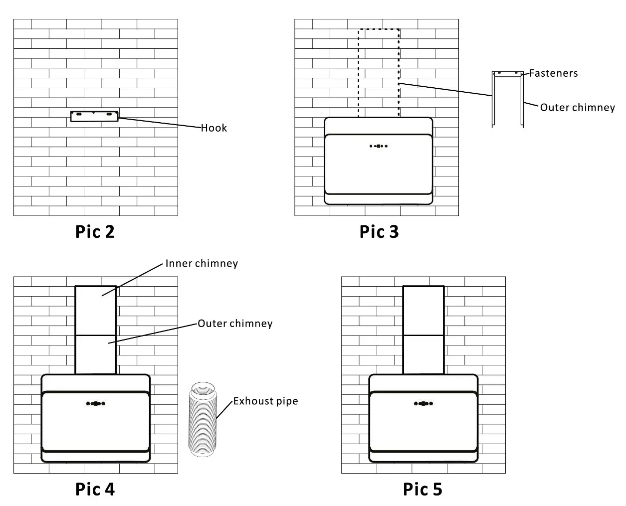 Inspirados Diamonds 76 Range Hood - INSTALLATION