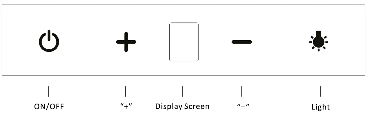 Inspirados Diamonds 76 Range Hood - LED Touch Control Panel