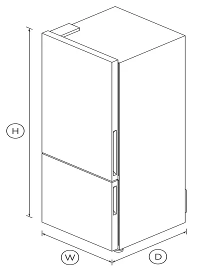 FISHER-PAYKEL-RF402BRPX-763-5cm-Freestanding-Refrigerator-Freezer-FIG 1