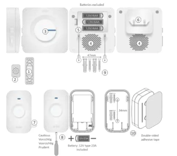 RO-DB3000-series-Wireless-Doorbell-Set-Plug-in-Receiver-+-Battery-Receiver-01